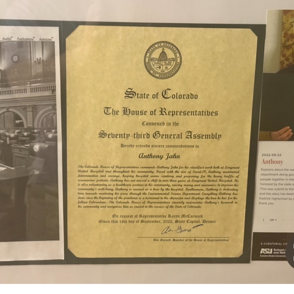 Framed Certificate with Black Border